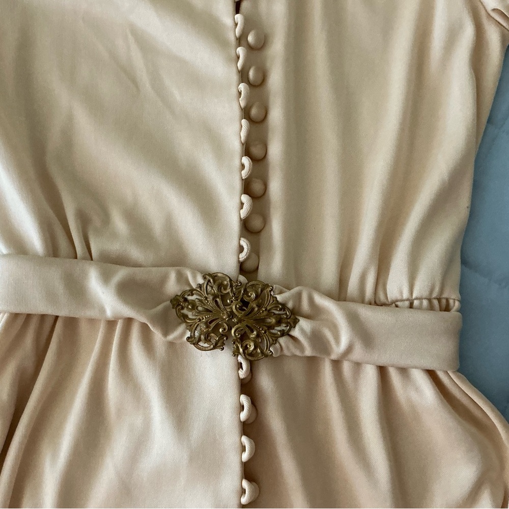 Small vintage dress with special elegant belt.